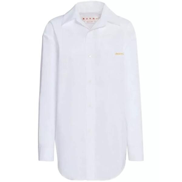 

Футболка long-sleeve cotton shirt Marni, белый