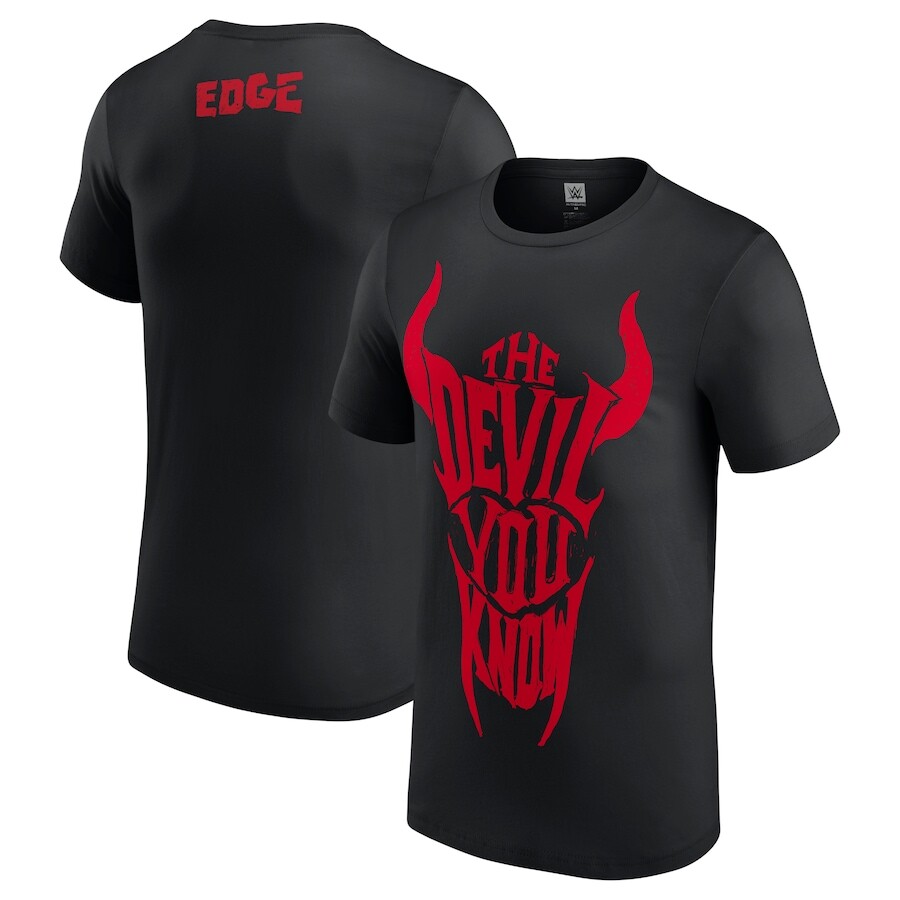 

Футболка с коротким рукавом WWE Authentic Edge, черный