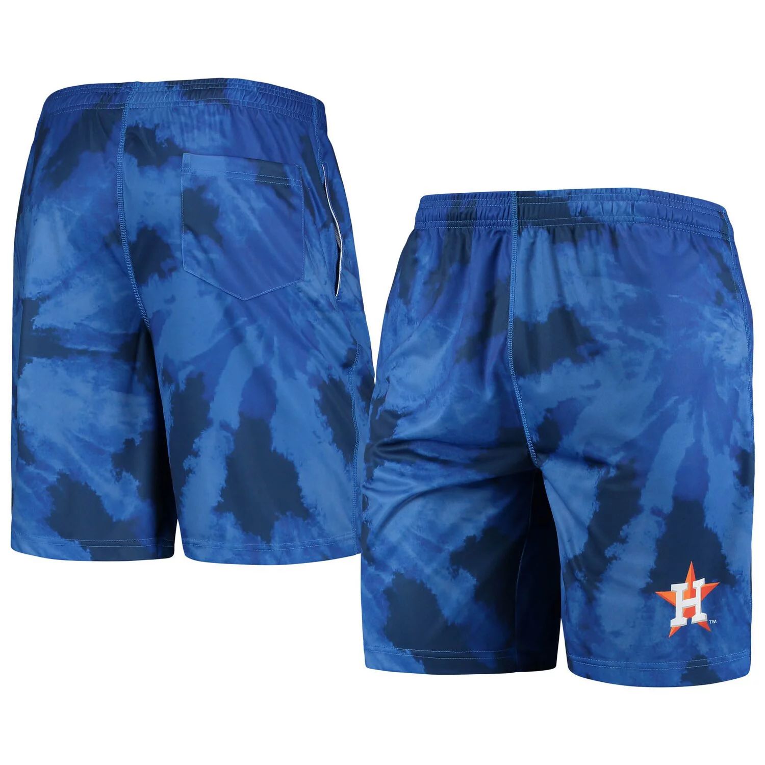 Мужские темно-синие шорты для тренинга с принтом тай-дай FOCO Houston Astros