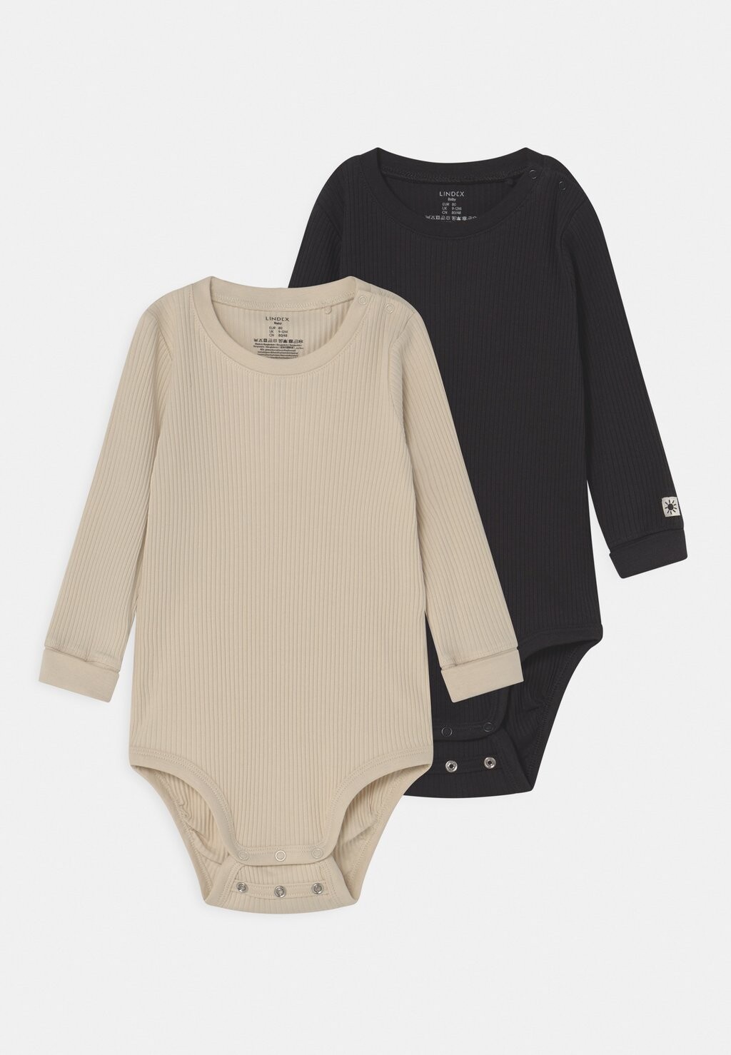 

Боди BASIC 2 PACK UNISEX Lindex, цвет light beige