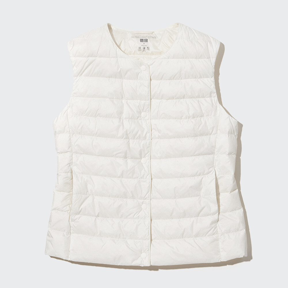 

Жилет Uniqlo легкий премиум, светло-бежевый
