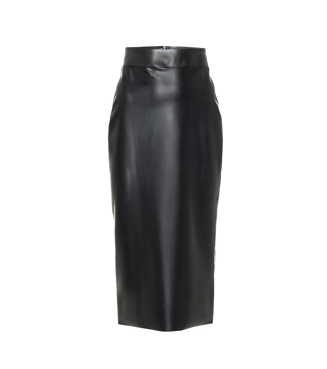 

Юбка миди из латекса SAINT LAURENT, черный