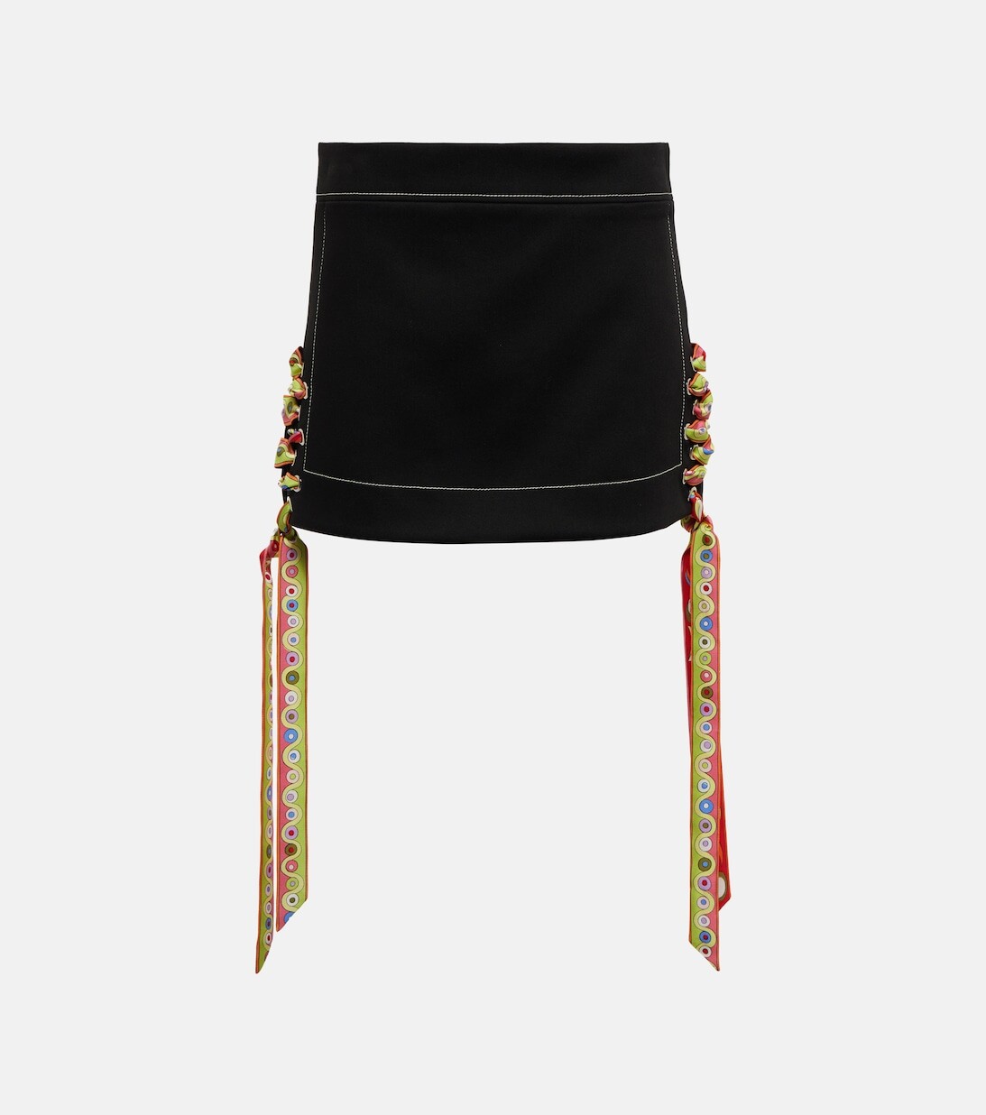 

Мини-юбка на шнуровке PUCCI, черный