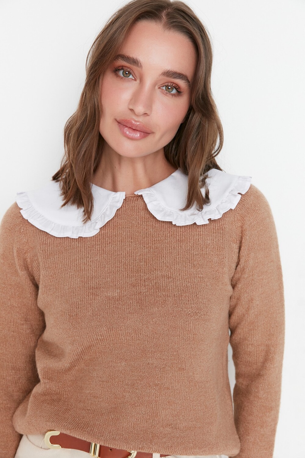 

Свитер TRENDYOLMİLLA, кэмел