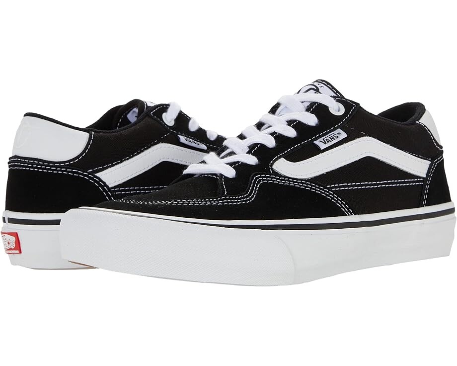 

Кроссовки Vans Rowan, цвет Black/True White Leather