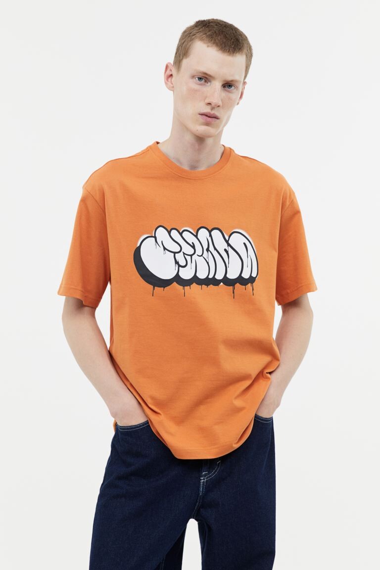 

Футболка свободного кроя с принтом H&M