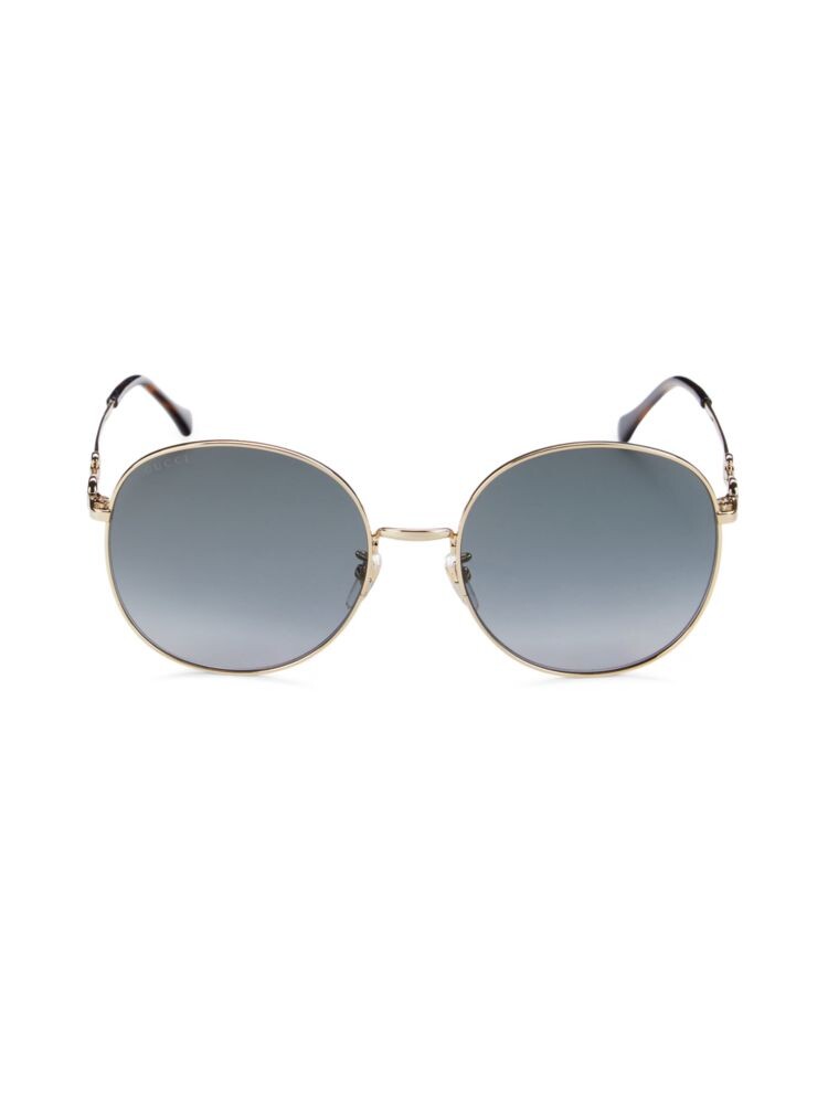 

Овальные солнцезащитные очки 59MM Gucci, золото