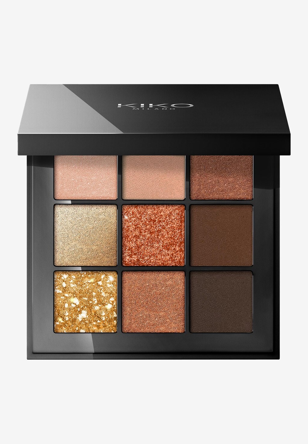 палитра теней для век kiko milano glamour multi finish eyeshadow palette 2 5 г Палитра теней для век GLAMOUR MULTI FINISH EYESHADOW PALETTE KIKO Milano, цвет 01 earth tones