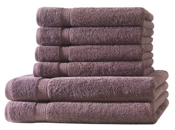 

SET 2x Duschtuch & 4x Набор полотенец Hometex Premium Textiles, 50x1x140 см цвет kaffeebraun