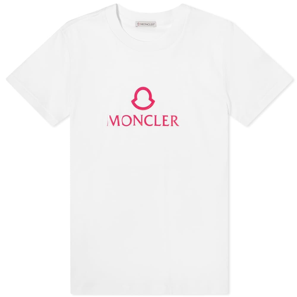 

Moncler Футболка с большим логотипом, белый