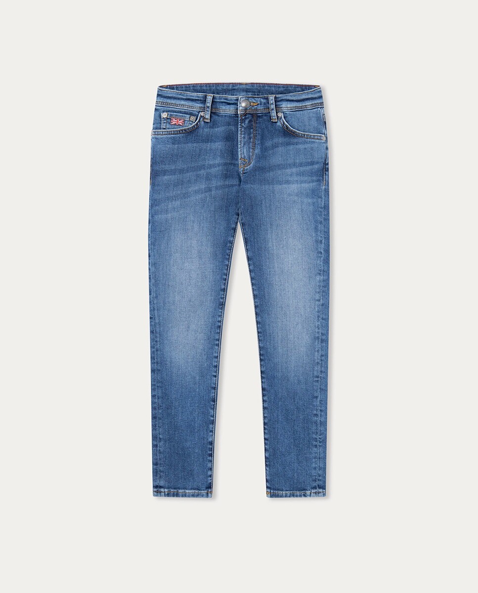 

Модель джинсов для мальчика REGULAR DENIM Hackett, синий