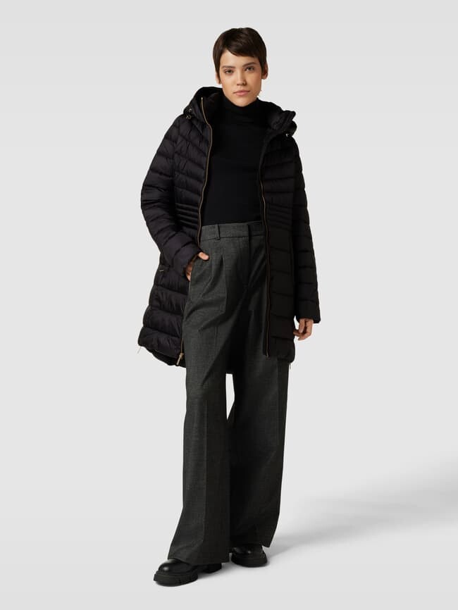 

Стеганая куртка с капюшоном модель "LONG LINE" MICHAEL Michael Kors, черный