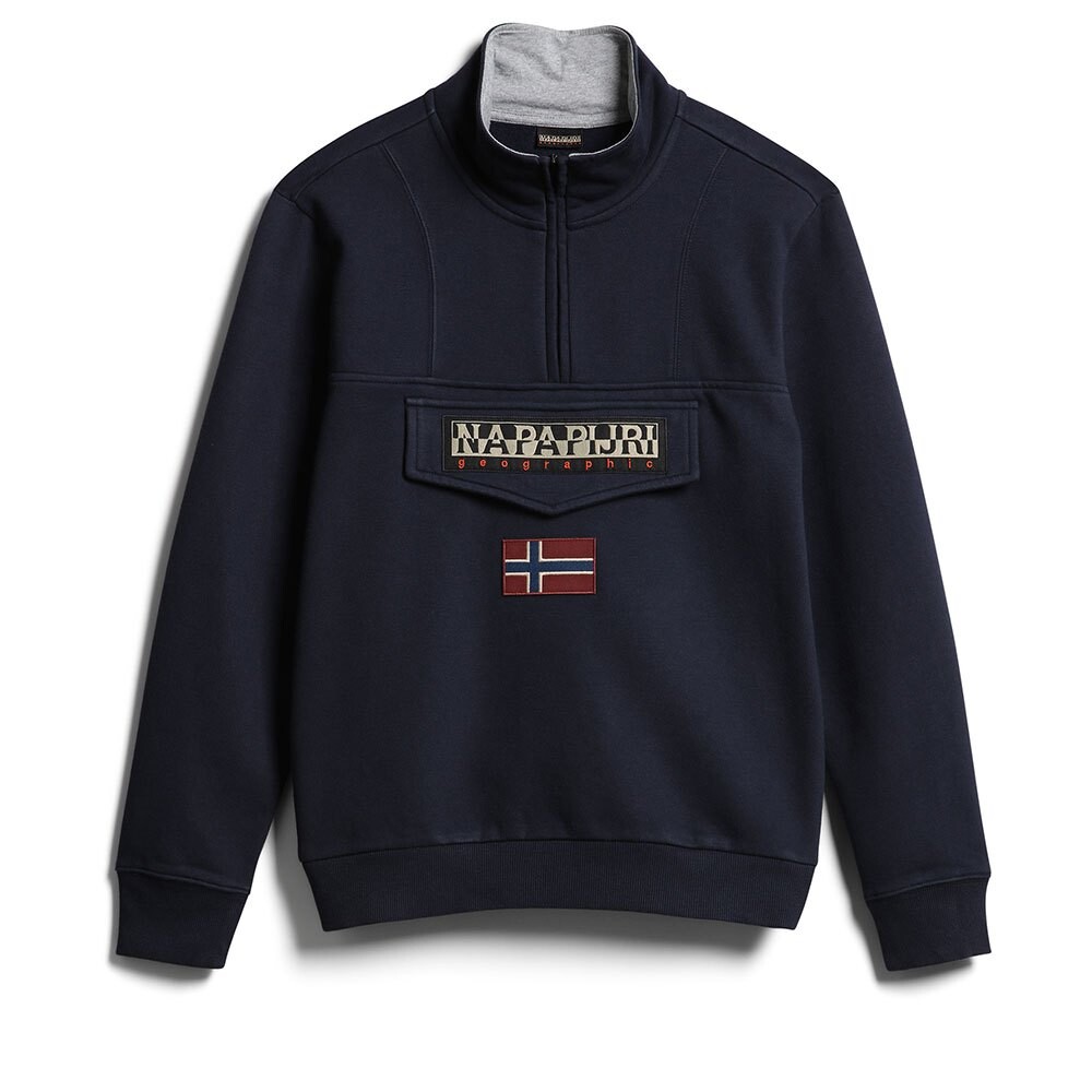 

Толстовка Napapijri Burgee 1 Half Zip, черный
