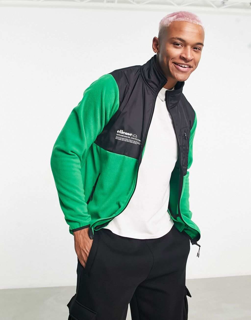

Зеленый флисовый блок ellesse