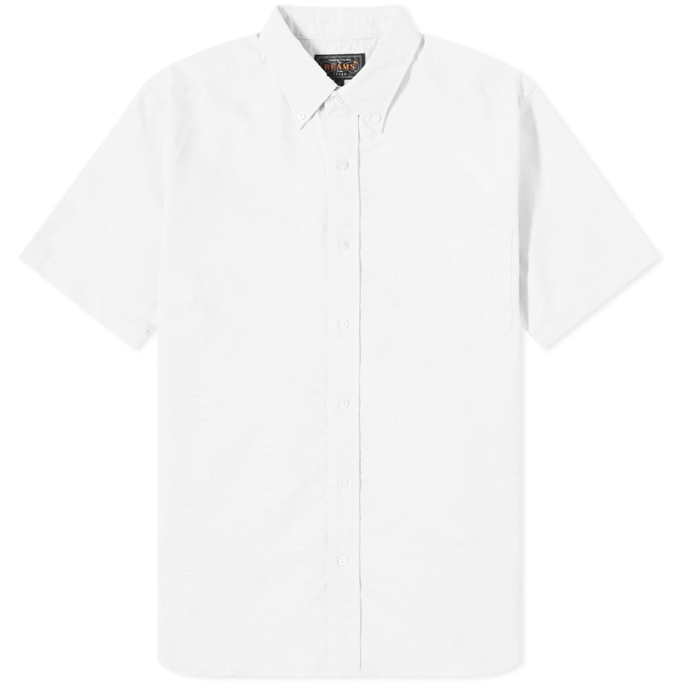 цена Оксфордская рубашка Beams Plus BD с короткими рукавами COOLMAX, белый