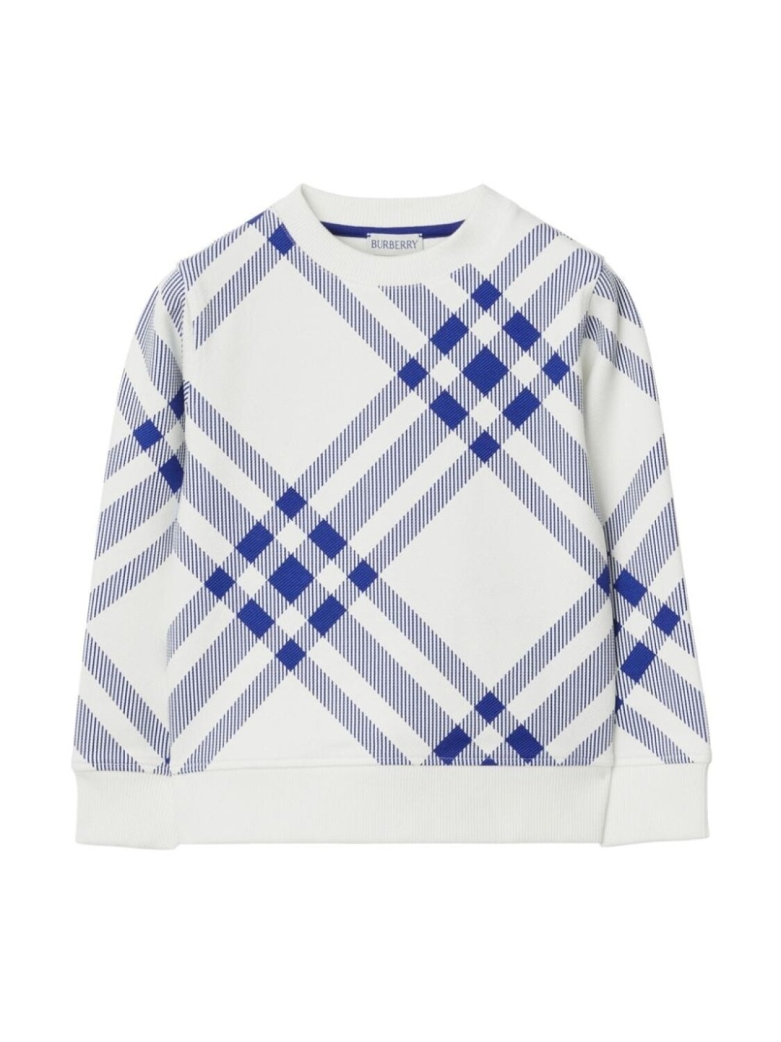 

Burberry Kids толстовка с круглым вырезом, белый