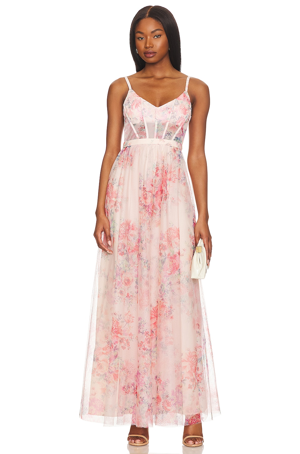 

Платье BCBGMAXAZRIA Long Evening, цвет Apricot Blush