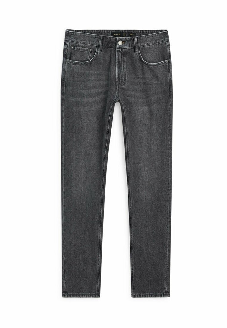 

Джинсы приталенного кроя STONEWASH Massimo Dutti, цвет dark grey