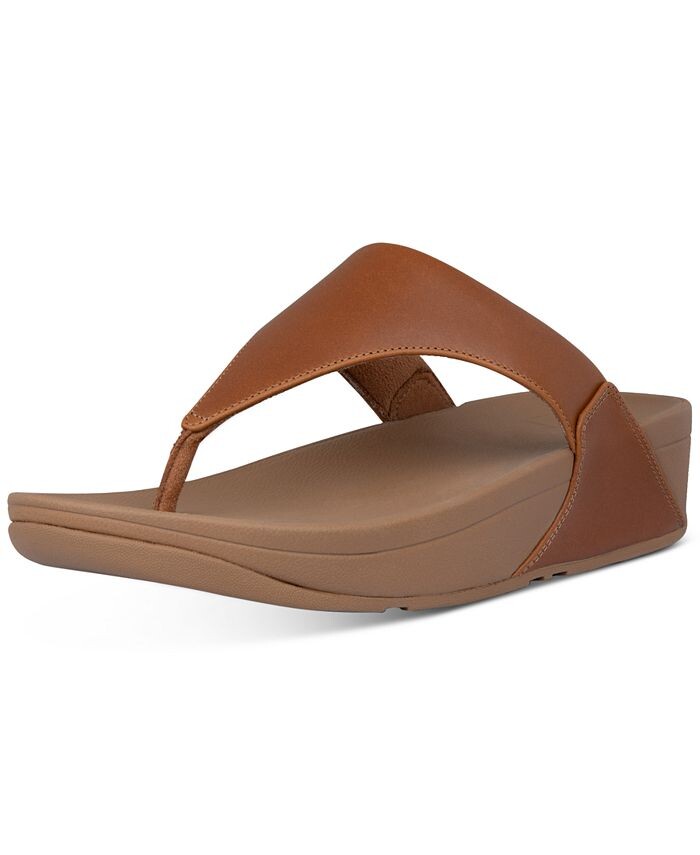 

Женские кожаные сандалии Lulu с ремешками на носке FitFlop, цвет Light Tan