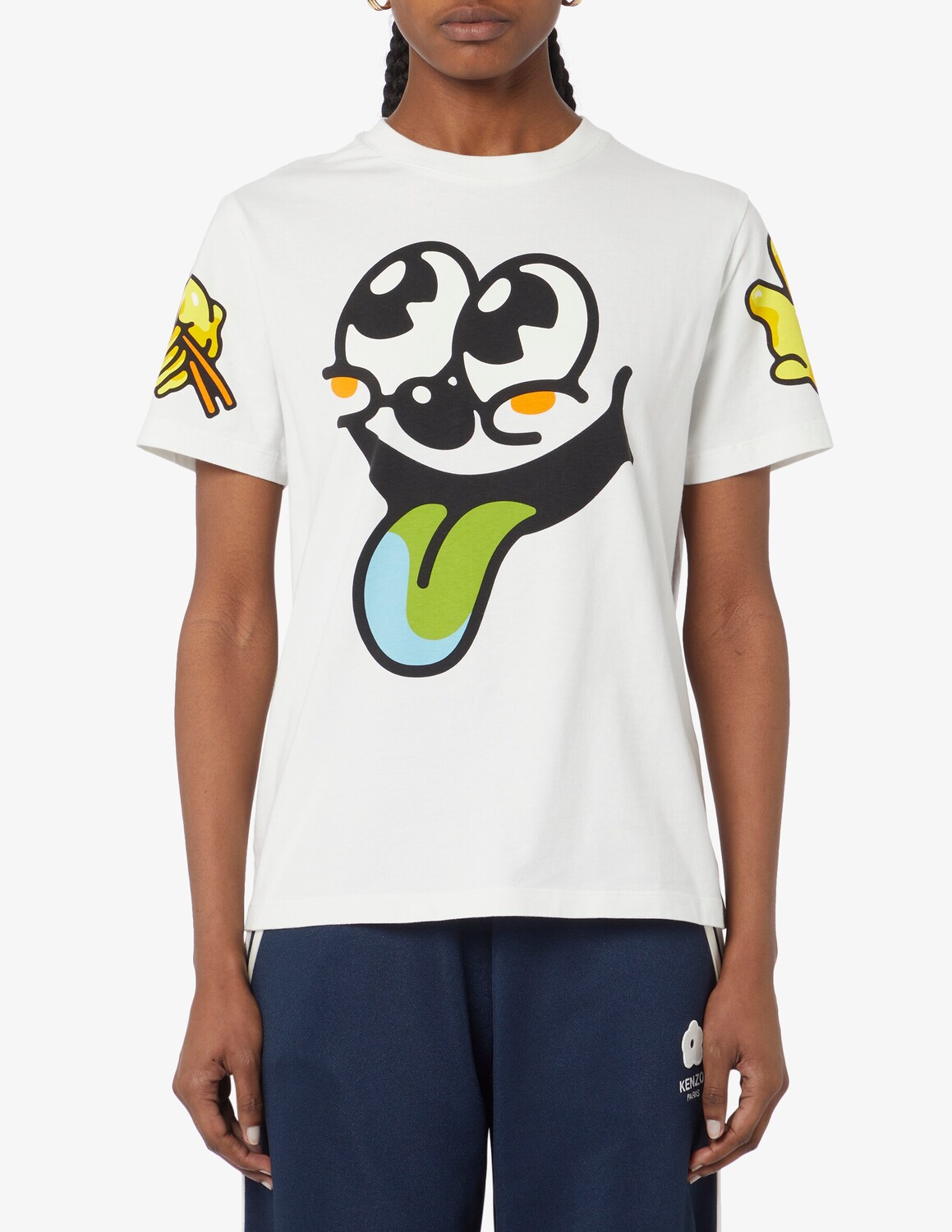 

Хлопковая футболка Kenzo, белый