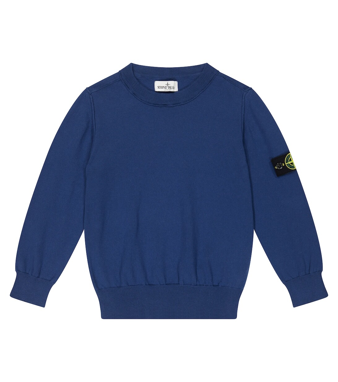 

Хлопковый свитер Stone Island Junior, синий