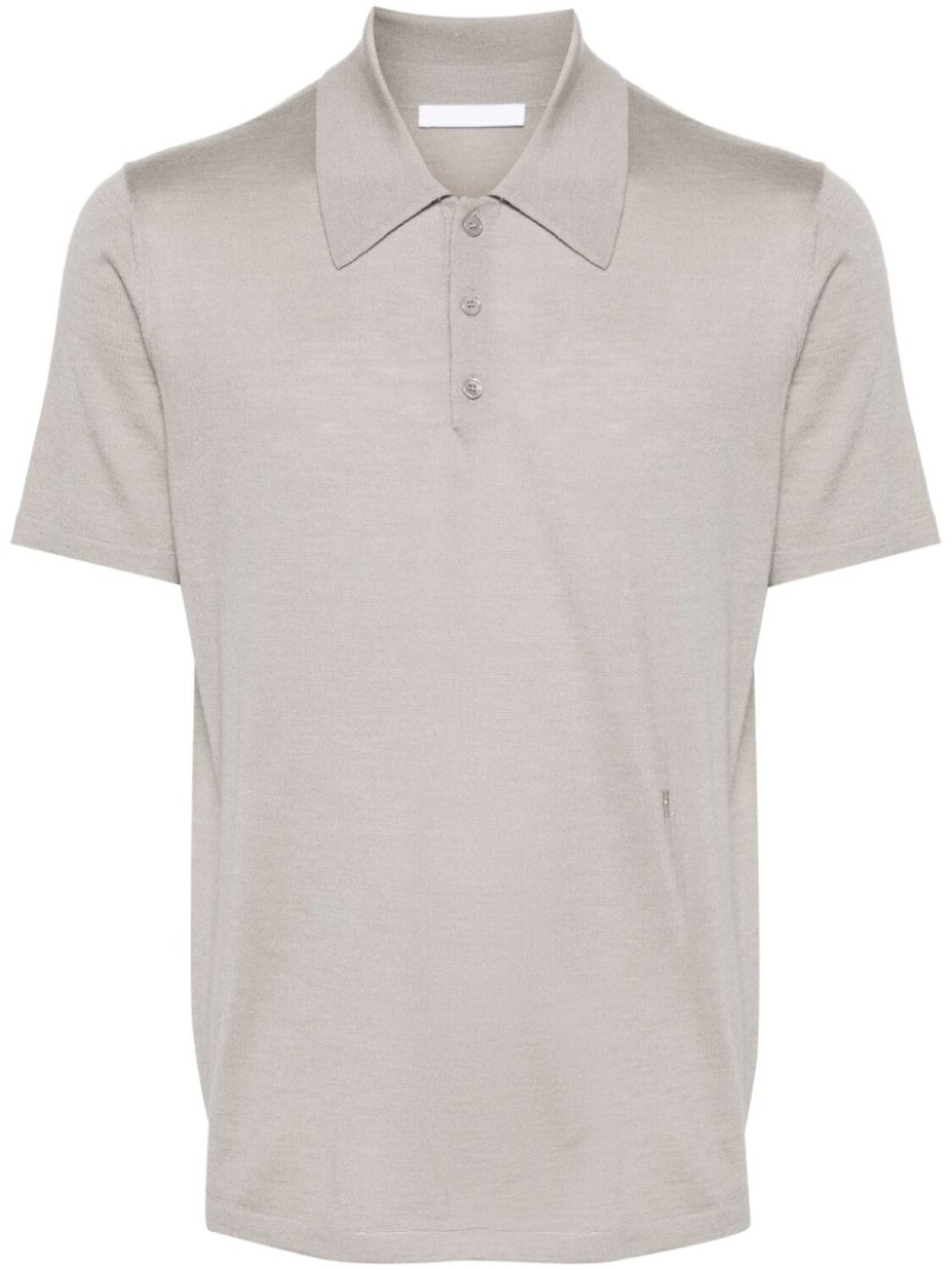 

Helmut Lang рубашка поло из смесовой шерсти, нейтральный цвет