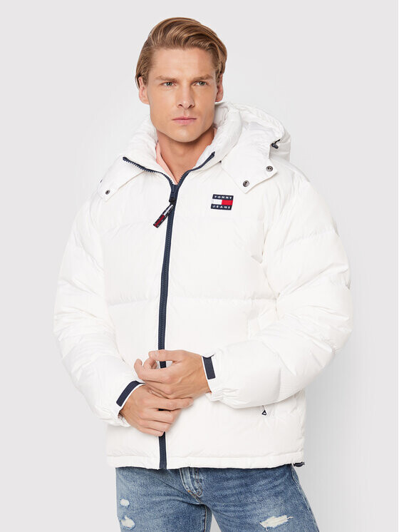 

Пуховик стандартного кроя Tommy Jeans, белый