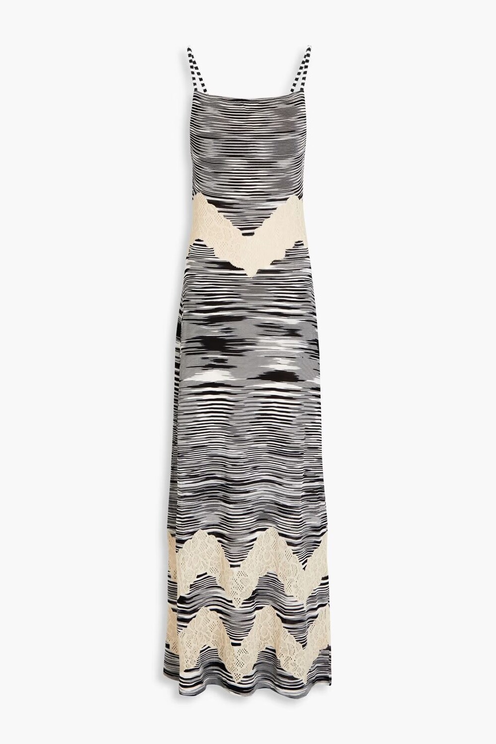 

Платье макси крючком Missoni, черный