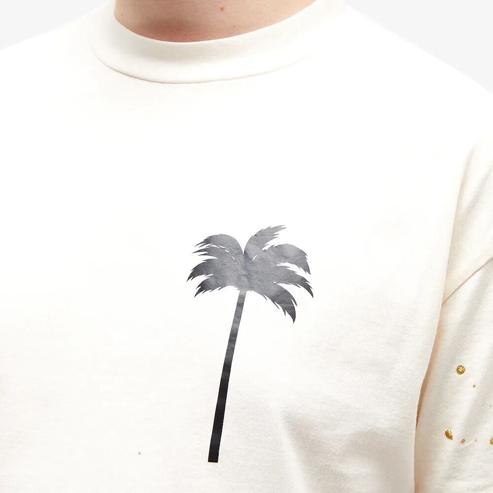 

Palm Angels Футболка с рисунком пальмы, черный