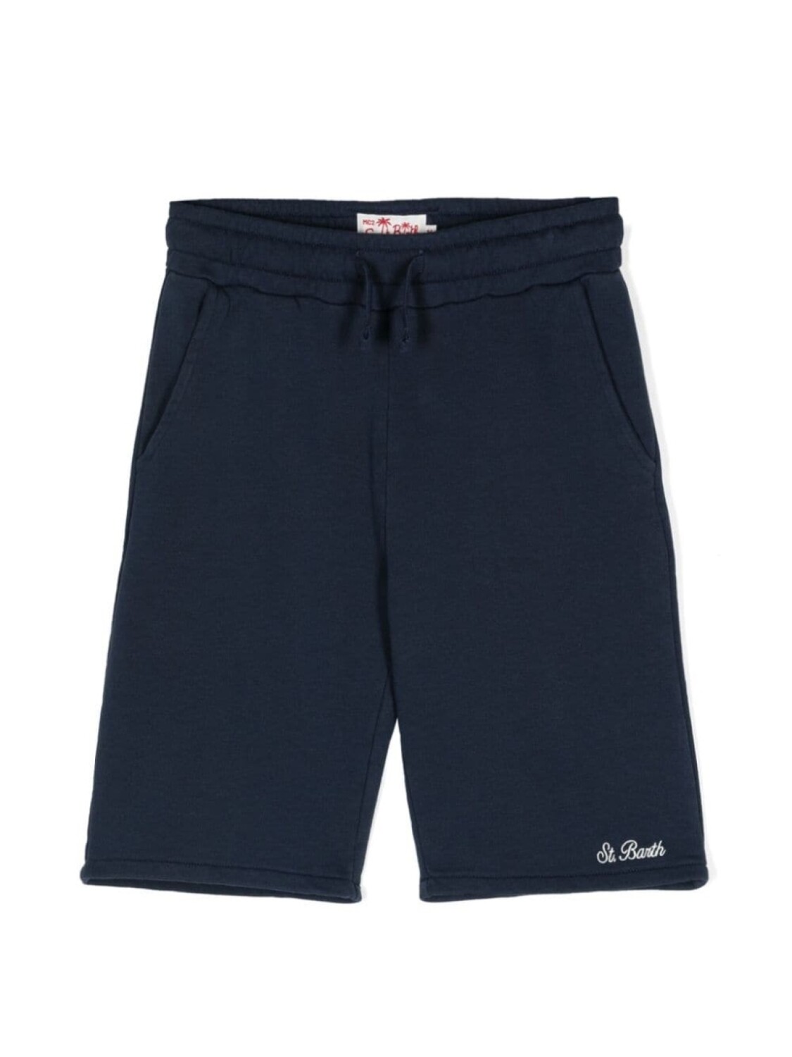 

MC2 Saint Barth Kids шорты с вышитым логотипом, синий
