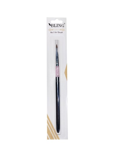 Кисть для геля BLING Professional, размер 8, серебряная ручка.
