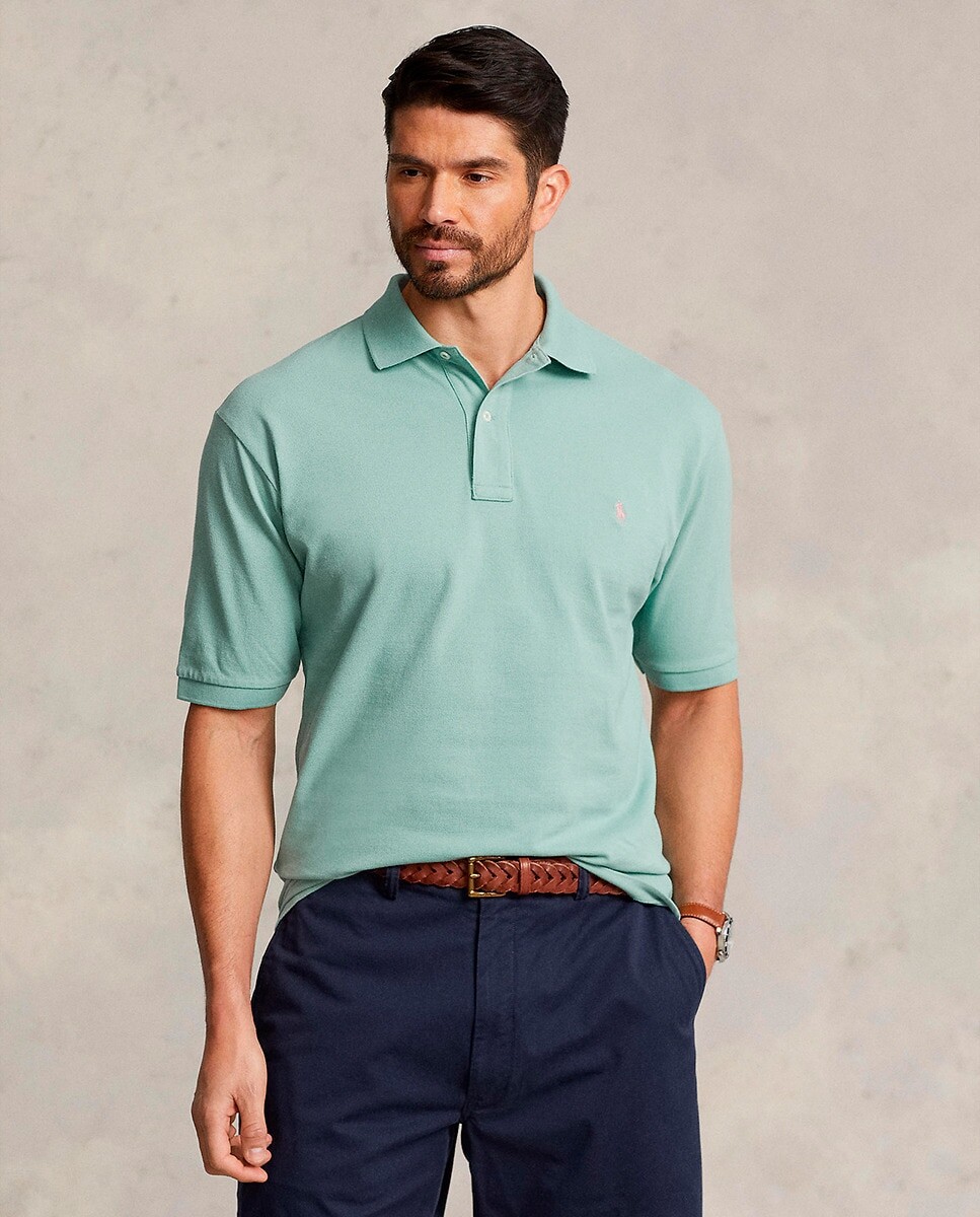 

Мужская рубашка-поло стандартного кроя из хлопка больших размеров Polo Ralph Lauren, светло-зеленый
