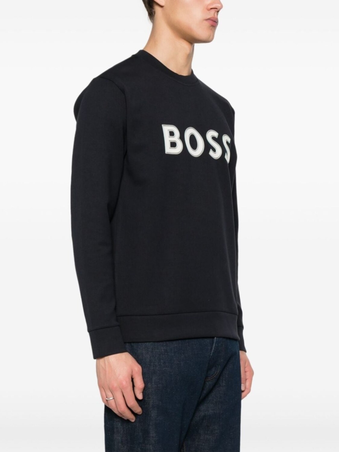 

Толстовка с логотипом BOSS, синий