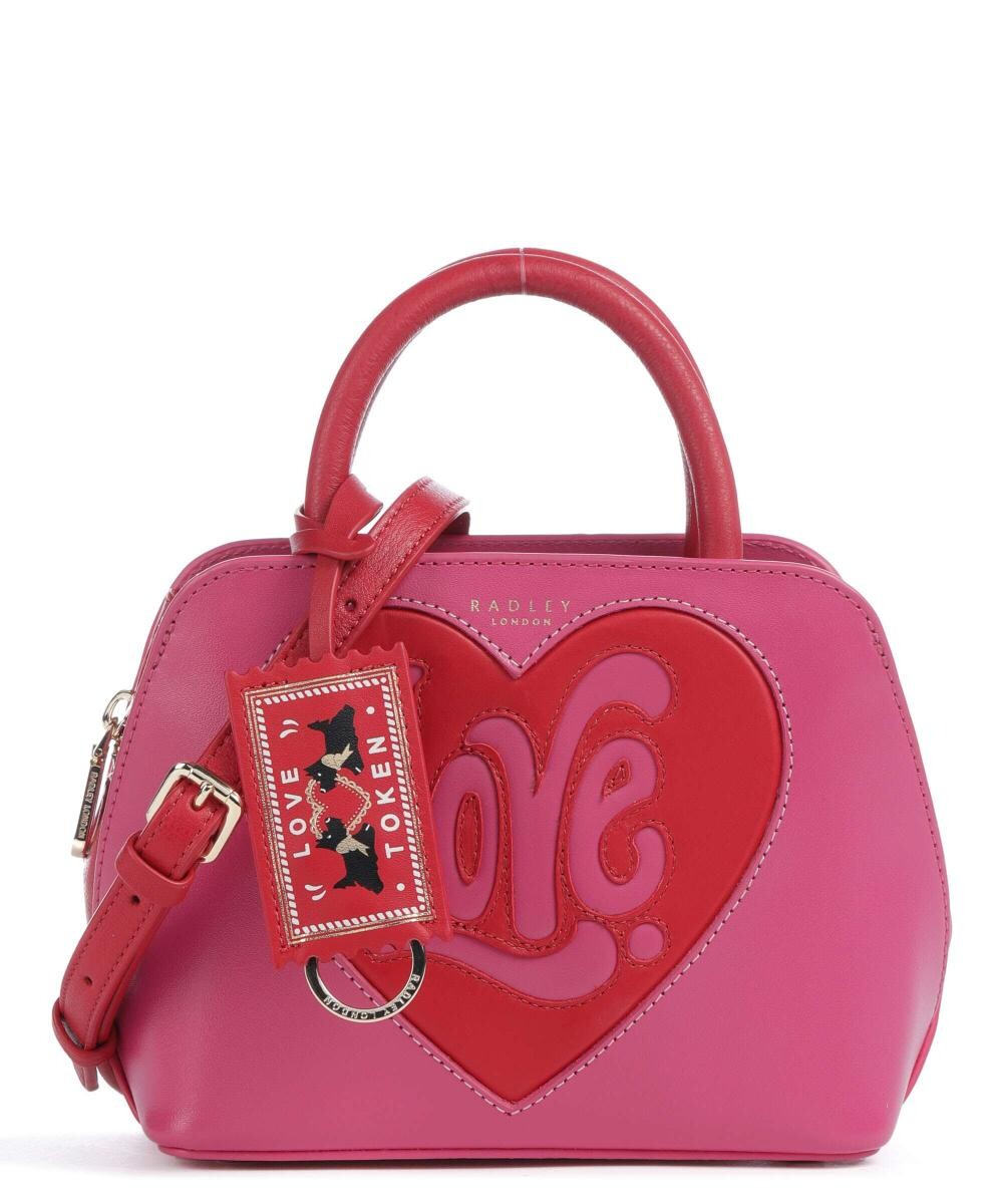 

Сумка через плечо Valentines из мелкозернистой кожи Radley London, розовый