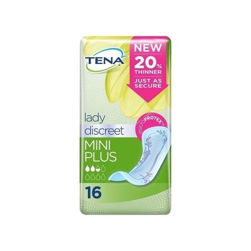 

Гигиенические прокладки, 16 шт. Tena, Lady Slim Mini Plus