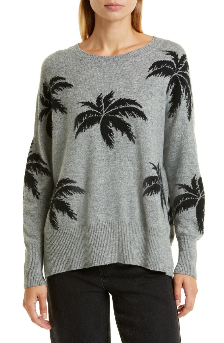

Кашемировый свитер свободного кроя Palm Tree JUMPER 1234, черный