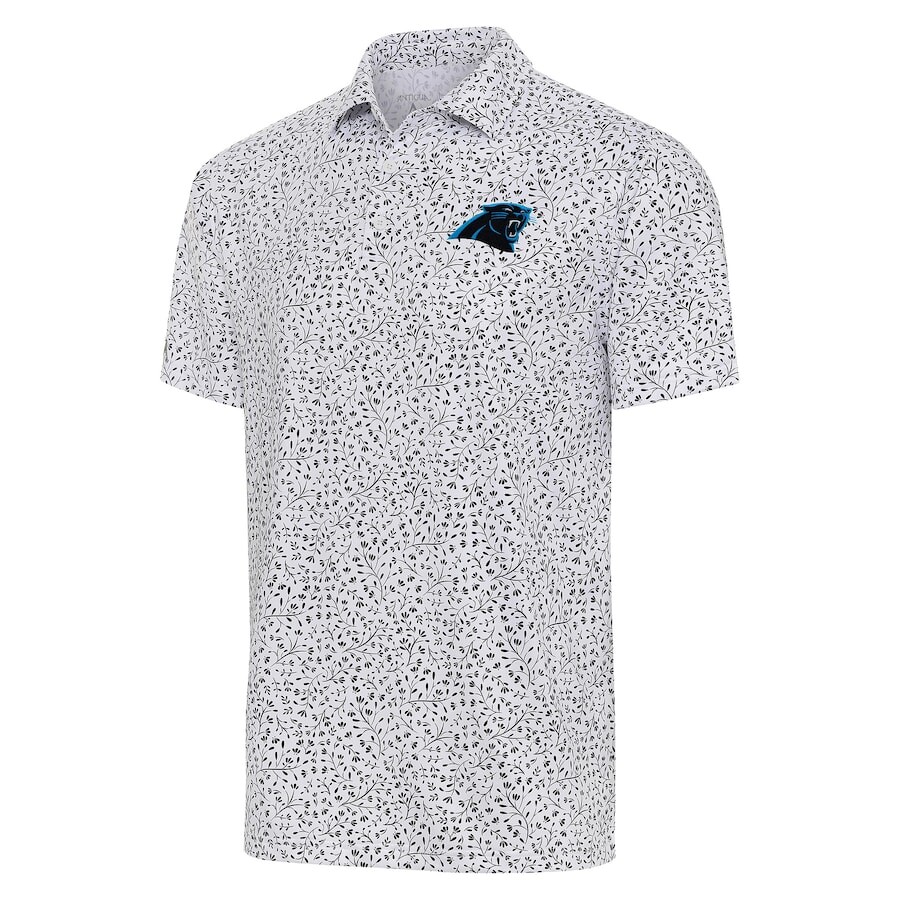 

Поло с коротким рукавом Antigua Carolina Panthers, белый