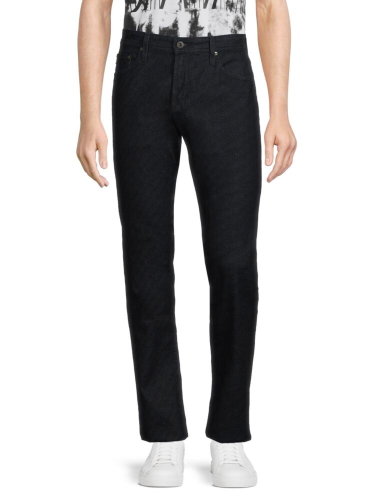 

однотонные современные узкие джинсы Ag Jeans, цвет Riddlepub Black
