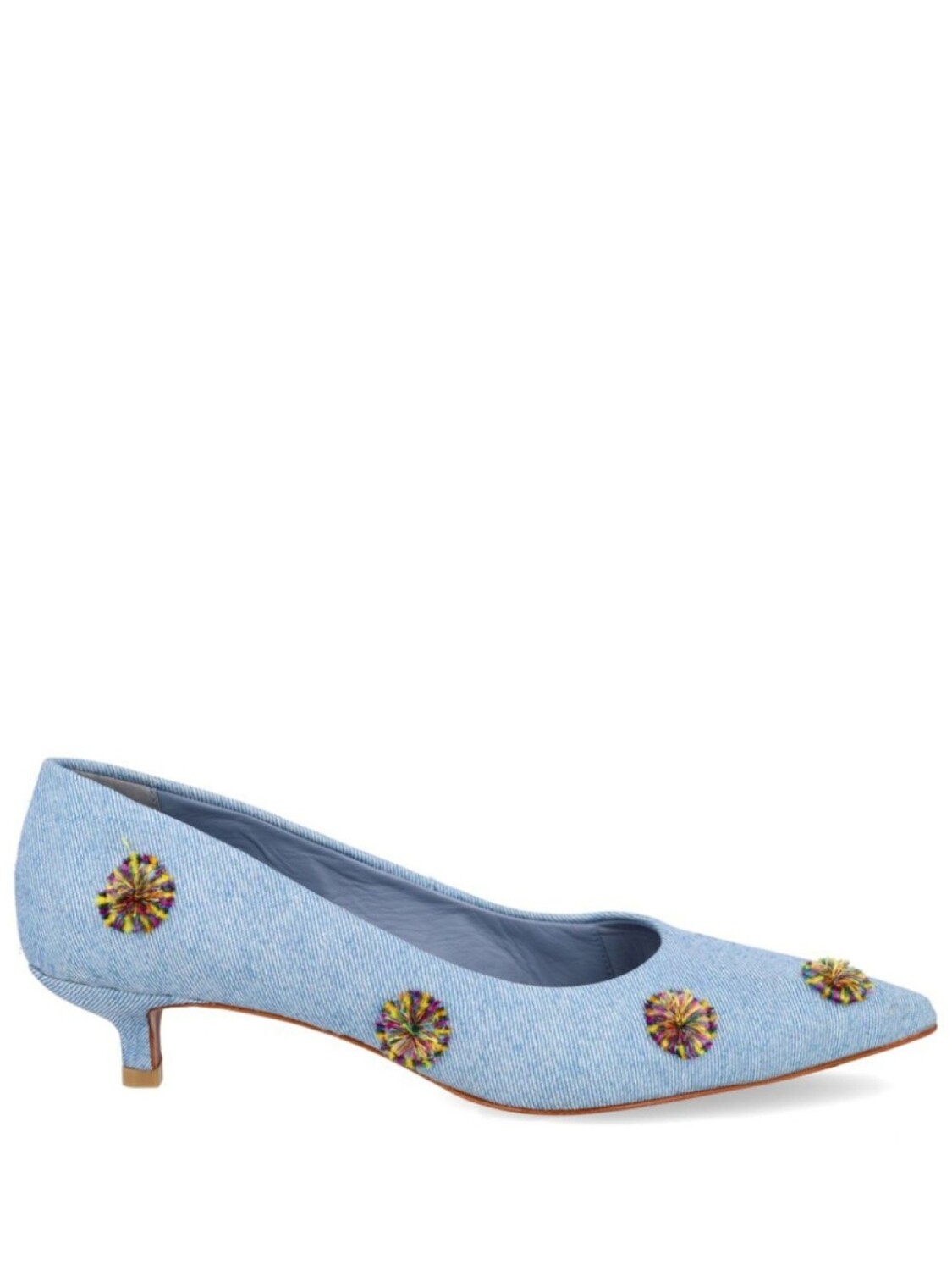 

Blue Bird Shoes джинсовые туфли с вышивкой, синий