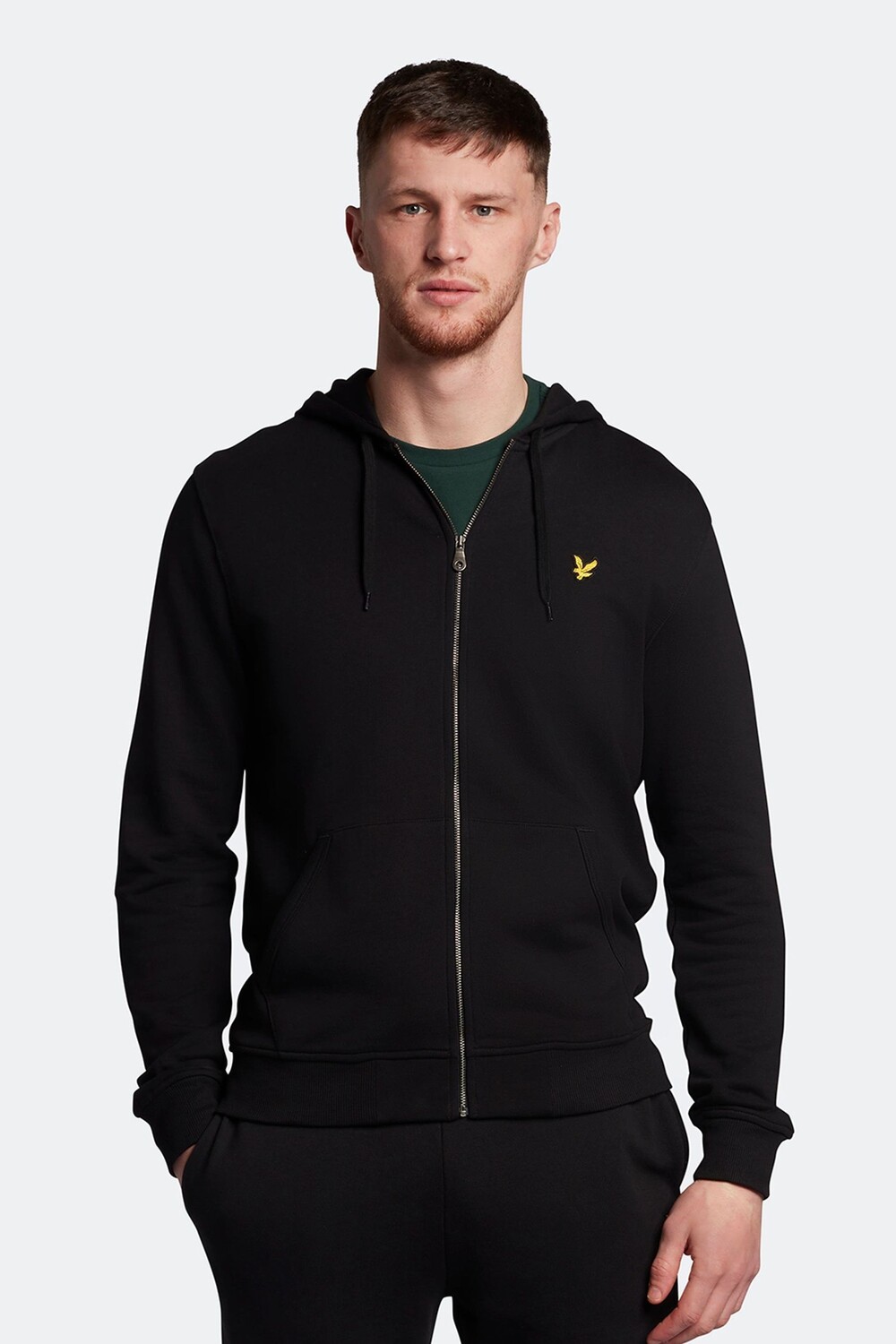 

Черная толстовка на молнии Lyle & Scott, черный