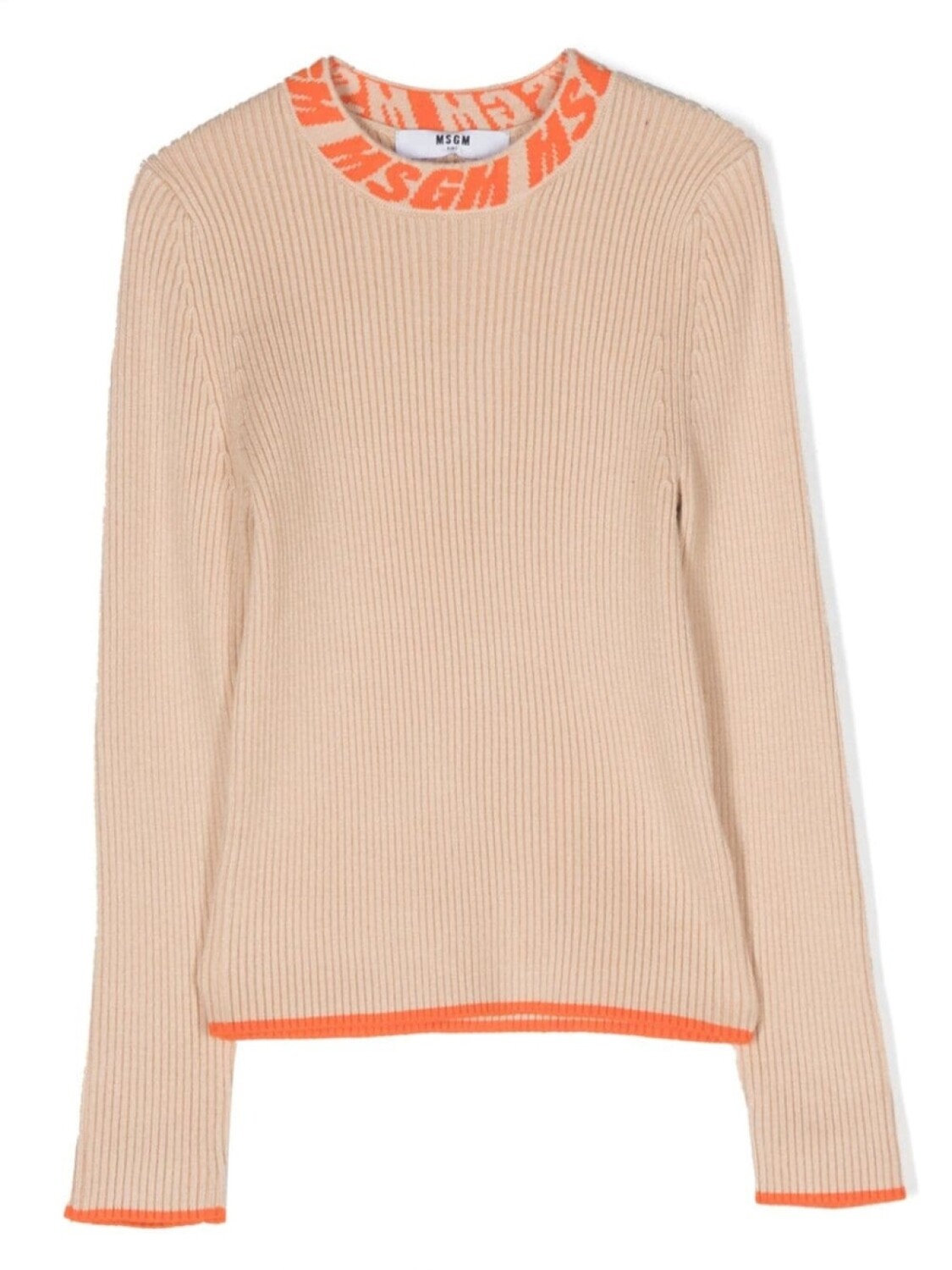 

MSGM Kids джемпер с вышитым логотипом, нейтральный цвет