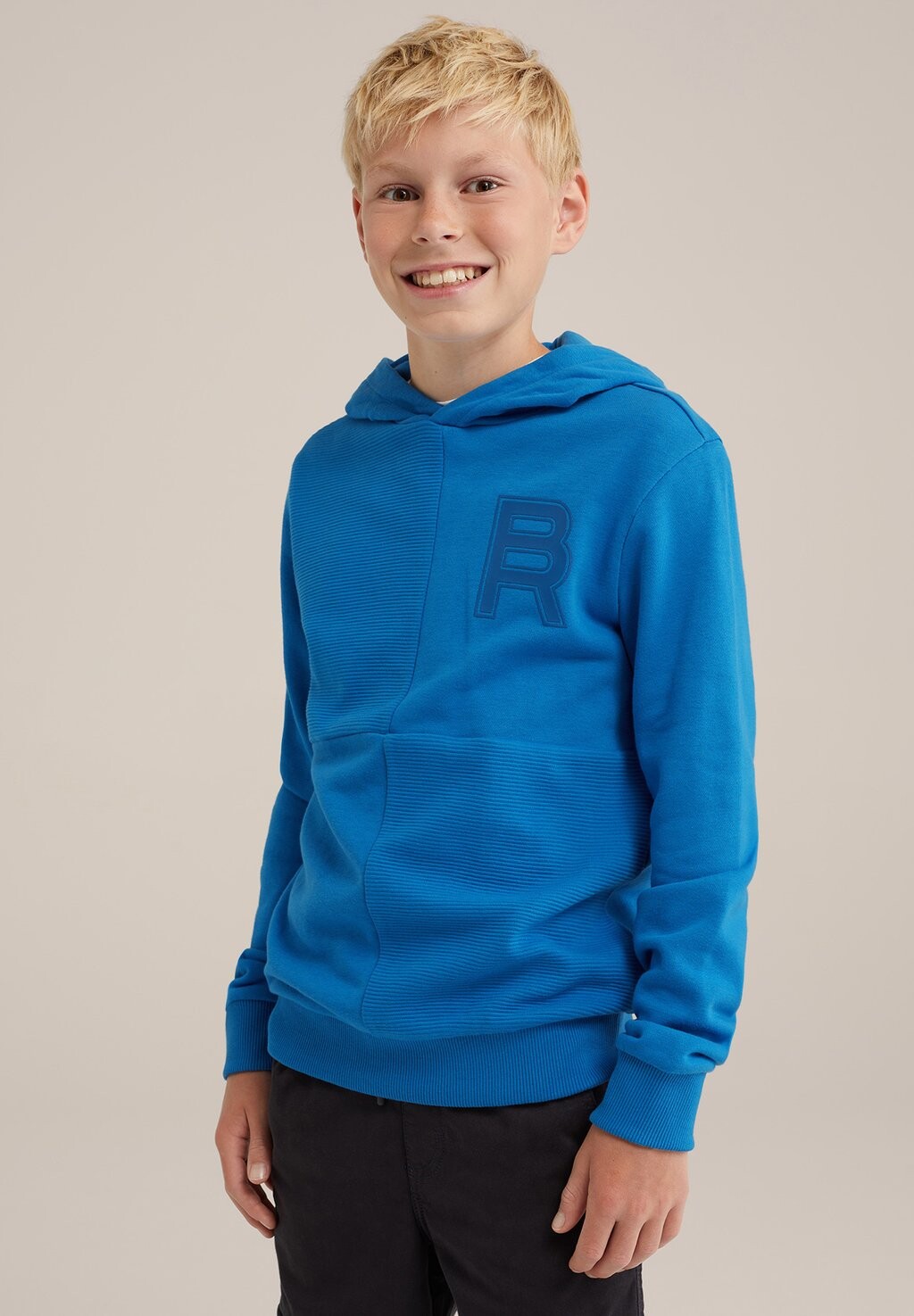 

Толстовка с капюшоном WE Fashion, синий