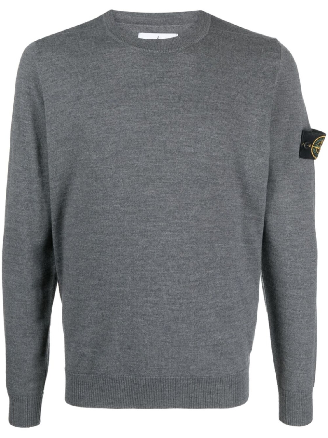

Stone Island шерстяной джемпер с нашивкой Compass, серый