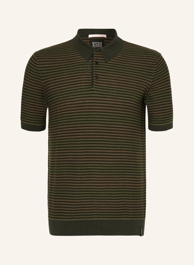 

Вязаная рубашка-поло Scotch & Soda, зеленый