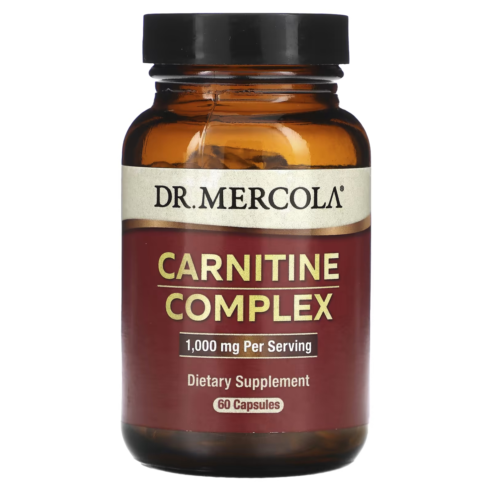Карнитиновый комплекс Dr. Mercola 1000 мг 60 капсул (500 мг в капсуле)