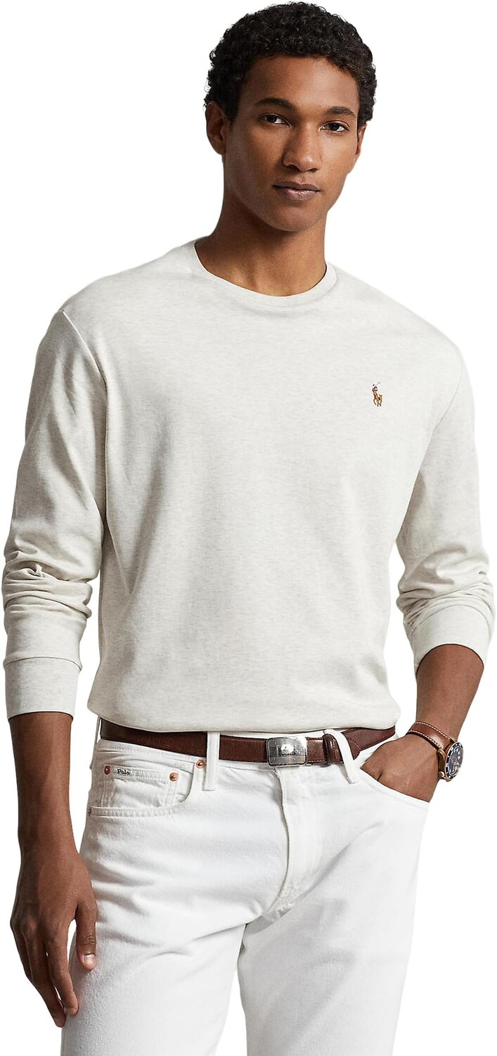 

Классическая футболка Soft Touch с длинными рукавами Polo Ralph Lauren, цвет State Heather