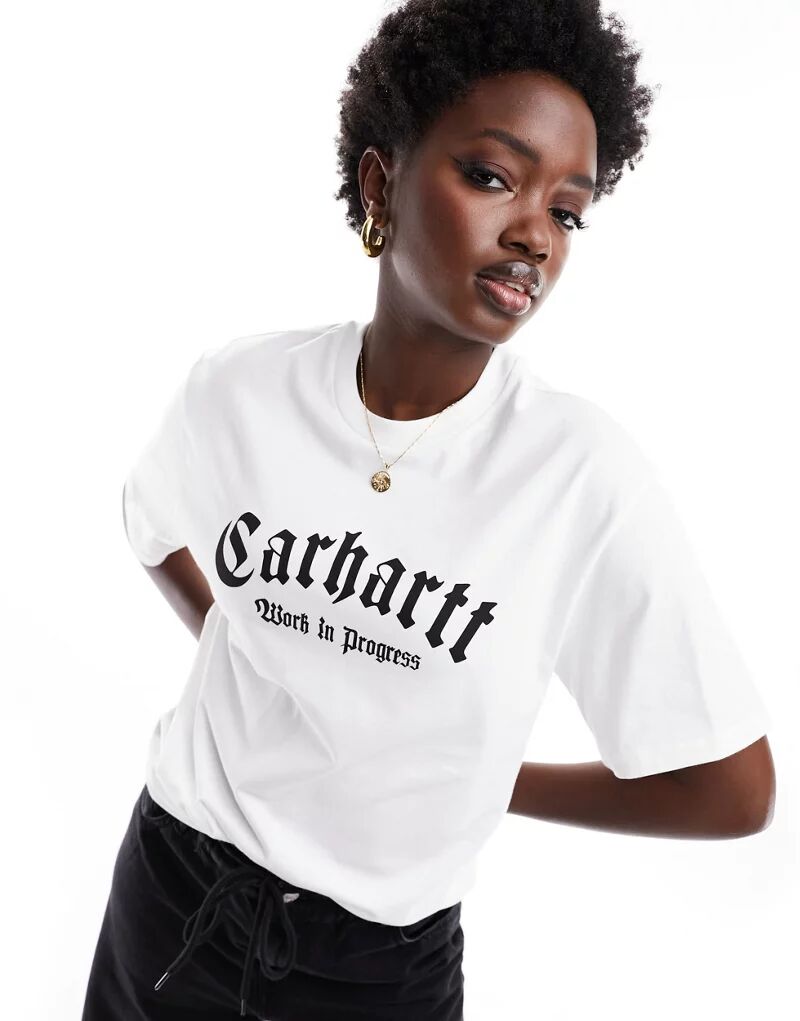 цена Белая футболка Carhartt WIP Onyx