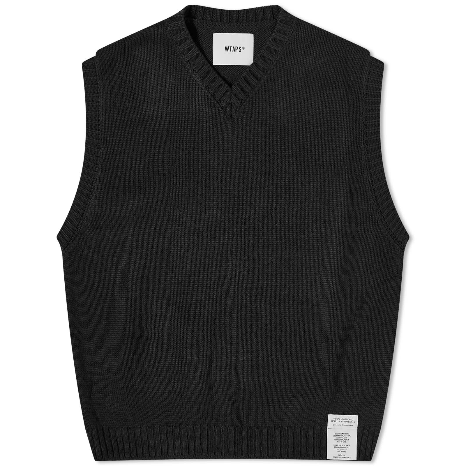 Жилет Wtaps 01 Knitted, черный жилет wtaps 01 knitted цвет olive drab