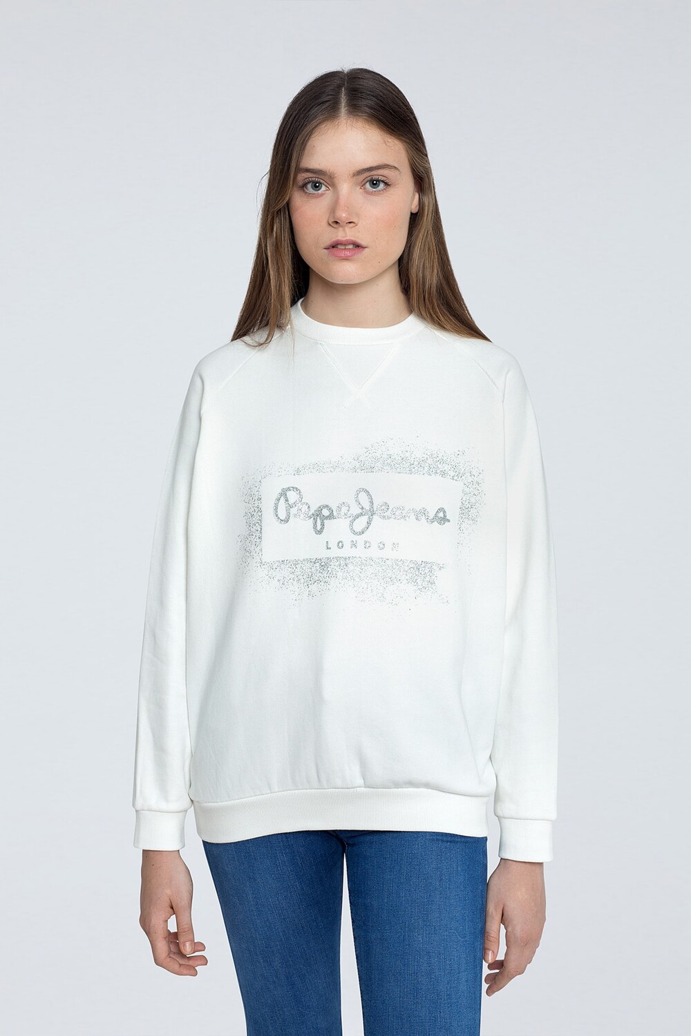 

Толстовка - Белый - Классический крой Pepe Jeans, белый