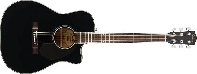 Акустическая гитара Fender CC-60SCE Cutaway Acoustic Electric Guitar - Black